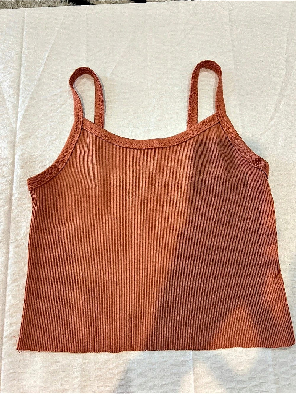 No Boundaries Ribbed Tank Top in Brown Size Small Like New